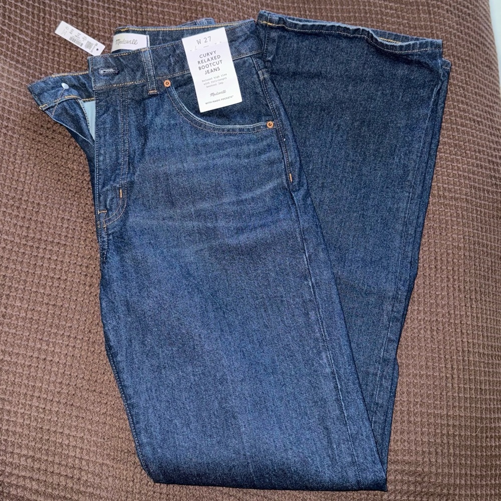 NWT Madewell Women’s Curvy Relaxed Bootcut Jeans